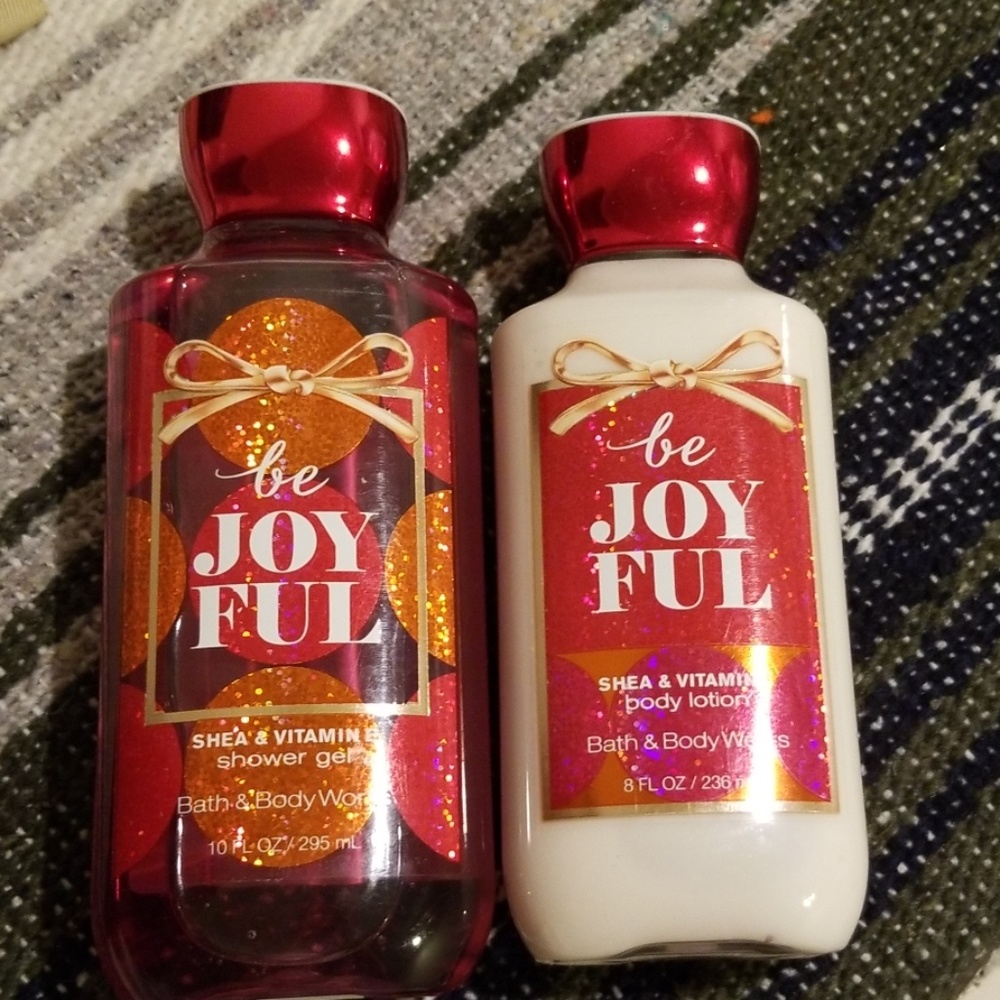 Bath and Body works shower gel and lotion